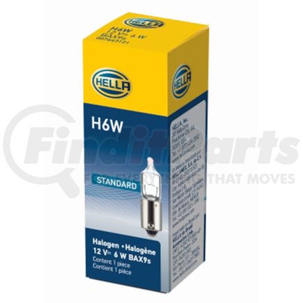 H6W by HELLA - HELLA H6W Standard Series Halogen Miniature Light Bulb, Single