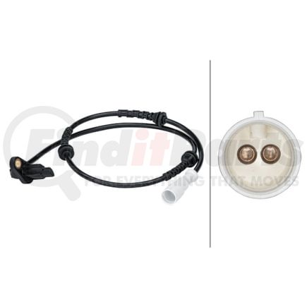 012679271 by HELLA - Sensor, wheel speed - 2-pin connector - Rear - Cable: 715mm