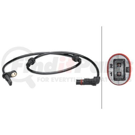 012679351 by HELLA - Sensor, wheel speed - 2-pin connector - Front Axle left and right - Total Length818mm