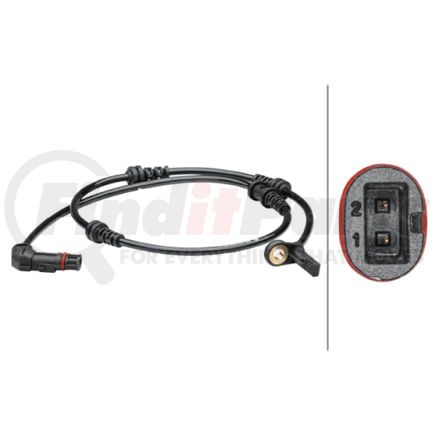 012679321 by HELLA - Sensor, wheel speed - 2-pin connector - Front Axle left and right - Total Length856mm