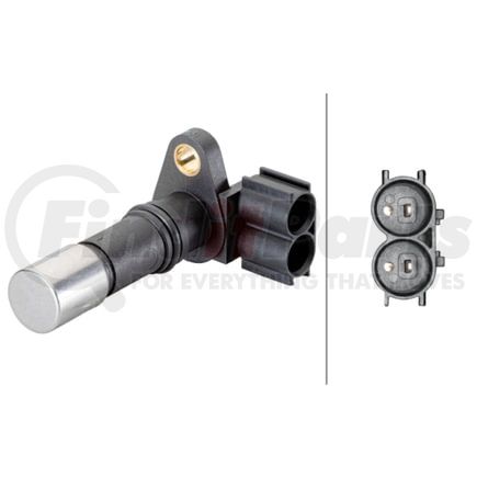 013122811 by HELLA - Sensor, crankshaft pulse - 2-pin connector - with seal ring