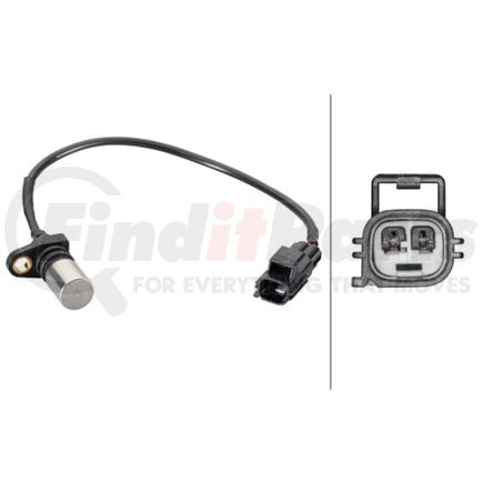 HELLA 013122841 Engine Crankshaft Position Sensor Sensor, crankshaft pulse - 2-pin connector - Cable: 300mm