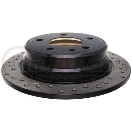 127.34016R by STOPTECH - StopTech Sport Drilled & Slotted Brake Rotor; Rear Right