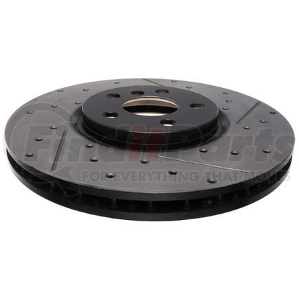 127.34186L by STOPTECH - StopTech Sport Drilled & Slotted Brake Rotor; Front Left
