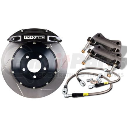 83.155.0047.51 by STOPTECH - StopTech Big Brake Kit; Black Caliper; Slotted Two-Piece Rotor; Rear