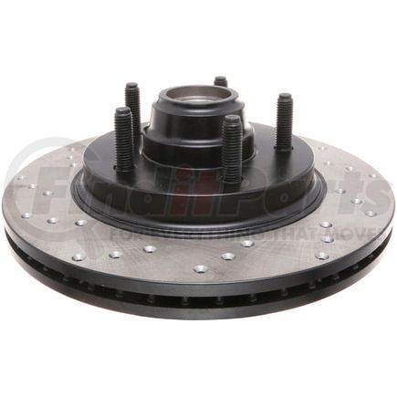 128.65080CR by STOPTECH - Sport Cryo Cross Drilled Brake Rotor, Front Right