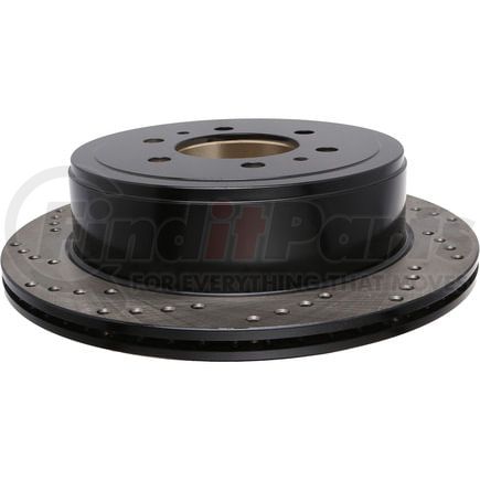 128.65102R by STOPTECH - StopTech Sport Cross Drilled Brake Rotor; Rear Right