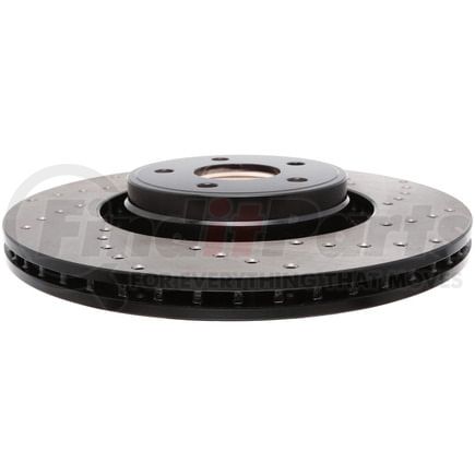 128.65146L by STOPTECH - StopTech Sport Cross Drilled Brake Rotor; Front Left