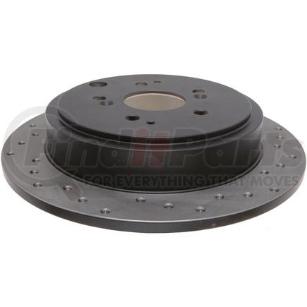 128.40053L by STOPTECH - StopTech Sport Cross Drilled Brake Rotor; Rear Left