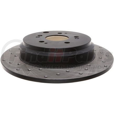 128.40072R by STOPTECH - StopTech Sport Cross Drilled Brake Rotor; Rear Right
