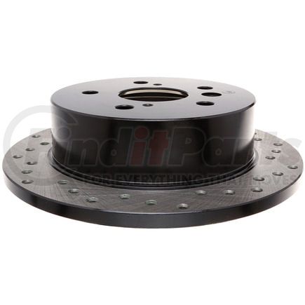 128.44126CL by STOPTECH - StopTech Sport Cryo Cross Drilled Brake Rotor; Rear Left