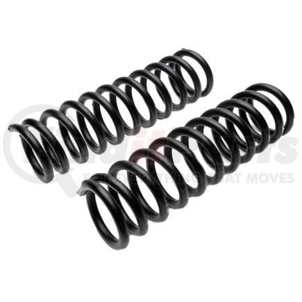 5372 by MOOG - Coil Spring Set - Front/Rear, Black, 11 in. Compressed, 17.38 in. Relaxed, 4.89 in. OD