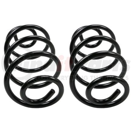 5385 by MOOG - Coil Spring Set - Rear, Black, 9.0" Compressed Length, 12.6" Relaxed Length