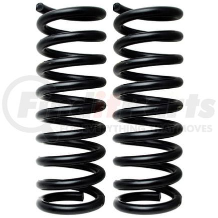 80662 by MOOG - Coil Spring Set - Front, Constant Rate, Heat-Treated Alloy Steel, Black, Pair