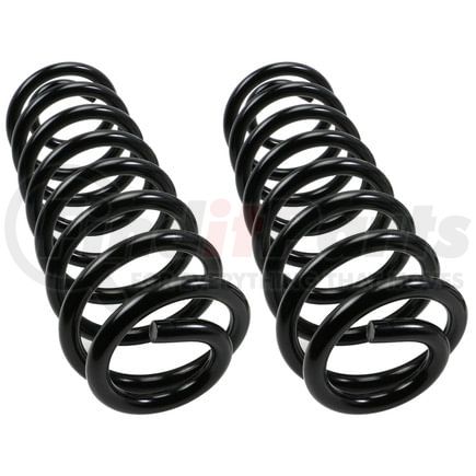 81069 by MOOG - Coil Spring Set - Rear, Black, 5.71 in. OD, 17.177 in. Length, 0.64 in. Wire Diameter