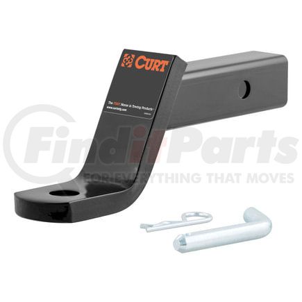 45052 by CURT MANUFACTURING - Class 3 Ball Mount with Pin (2in. Shank; 7;500 lbs.; 4in. Drop; 8-1/4in. Long; i