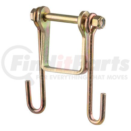 45806 by CURT MANUFACTURING - Trailer Safety Chain Holder Bracket (2in. Shank)