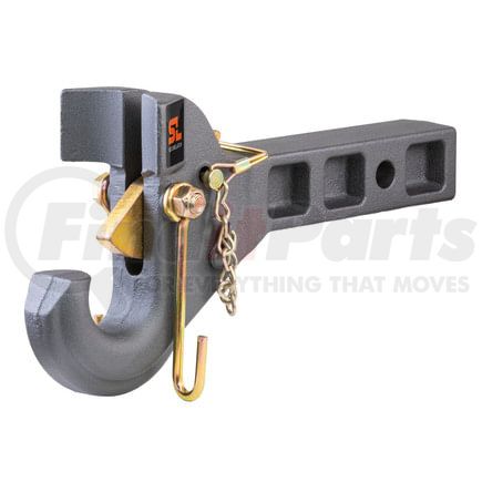 48405 by CURT MANUFACTURING - SecureLatch Receiver-Mount Pintle Hook (2in. Shank; 14K; 2-1/2in. or 3in. Lunett