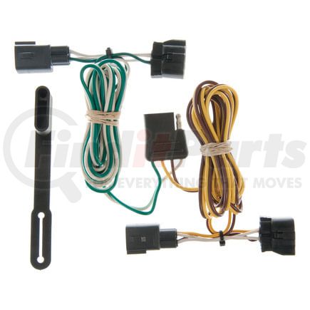 55329 by CURT MANUFACTURING - Custom Wiring; 4-Way Flat Output; Select Dodge Ram 1500; 2500; 3500; Dakota