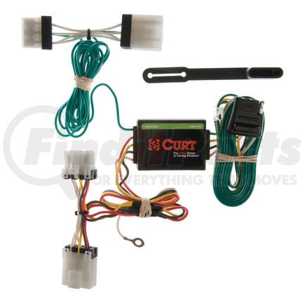 55353 by CURT MANUFACTURING - Custom Wiring Harness; 4-Way Flat Output; Select Nissan Pathfinder; Pickup