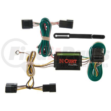 55360 by CURT MANUFACTURING - Custom Wiring; 4-Way Flat; Select Honda Passport; Isuzu Rodeo; Sport; Amigo