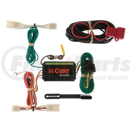 55400 by CURT MANUFACTURING - Custom Wiring; 4-Way Flat; Select Toyota Highlander; Hyundai Azera Sedan V6