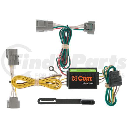 55513 by CURT MANUFACTURING - Custom Wiring Harness; 4-Way Flat Output; Select Toyota Tacoma; T100; Hilux