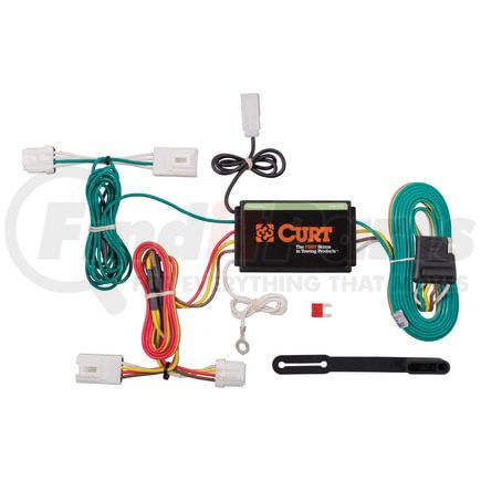 55571 by CURT MANUFACTURING - Custom Wiring Harness; 4-Way Flat Output; Select Nissan Murano