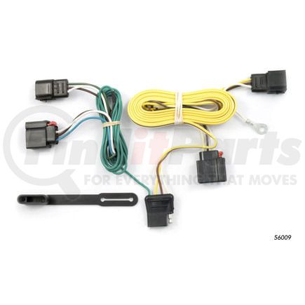 56009 by CURT MANUFACTURING - Custom Wiring Harness; 4-Way Flat Output; Select Jeep Grand Cherokee