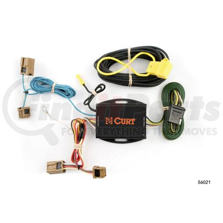 56021 by CURT MANUFACTURING - Custom Wiring Harness; 4-Way Flat Output; Select Nissan Versa