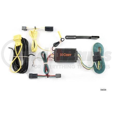 56026 by CURT MANUFACTURING - Custom Wiring Harness; 4-Way Flat Output; Select Saturn Vue; Chevrolet Captiva