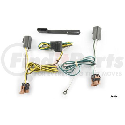 56056 by CURT MANUFACTURING - Custom Wiring Harness; 4-Way Flat Output; Select GMC Acadia