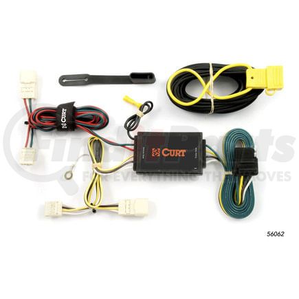 56062 by CURT MANUFACTURING - Custom Wiring Harness; 4-Way Flat Output; Select Scion xB