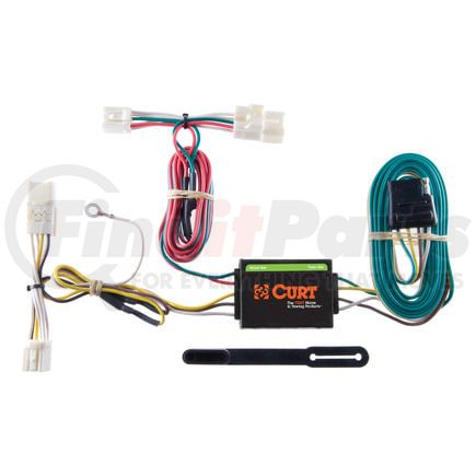 56136 by CURT MANUFACTURING - Custom Wiring Harness; 4-Way Flat Output; Select Scion xD