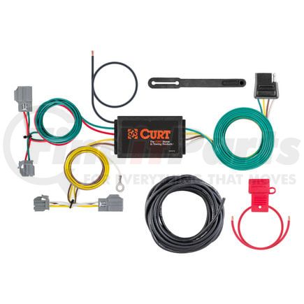 56138 by CURT MANUFACTURING - Custom Wiring Harness; 4-Way Flat Output; Select Ford Focus Sedan