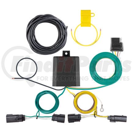 56514 by CURT MANUFACTURING - Custom Wiring Harness; 4-Way Flat Output; Select Chevrolet Trax