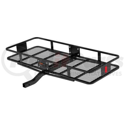 18152 by CURT MANUFACTURING - 60in. x 24in. Black Steel Basket Cargo Carrier (Fixed 2in. Shank; 500 lbs.)