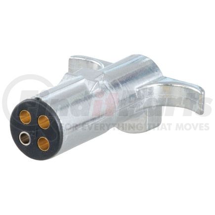 58061 by CURT MANUFACTURING - 4-Way Round Connector Plug (Trailer Side; Packaged)