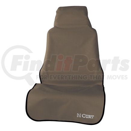 18502 by CURT MANUFACTURING - Seat Defender 58in. x 23in. Removable Waterproof Brown Bucket Seat Cover