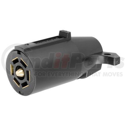 58141 by CURT MANUFACTURING - 7-Way RV Blade Connector Plug (Trailer Side; Black Plastic; Packaged)