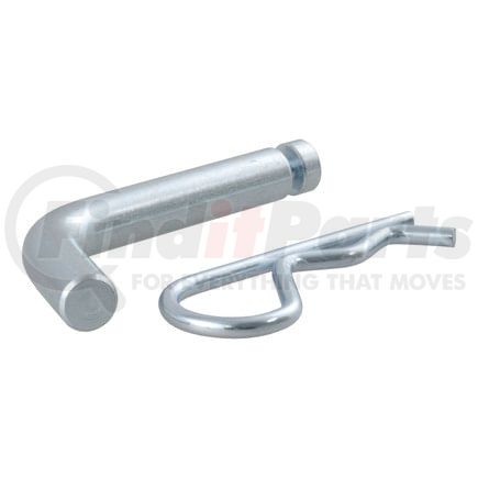 21404 by CURT MANUFACTURING - 1/2in. Hitch Pin with Groove (1-1/4in. Receiver; Zinc; Packaged)