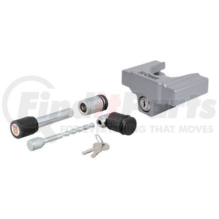 23086 by CURT MANUFACTURING - Hitch/Coupler Lock Set (2in. Receiver; 1/2in. to 2-1/2in. Latch; 1-7/8in./2in. L