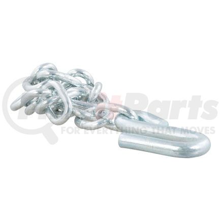 80300 by CURT MANUFACTURING - 27in. Safety Chain with 1 S-Hook (7;000 lbs; Clear Zinc)