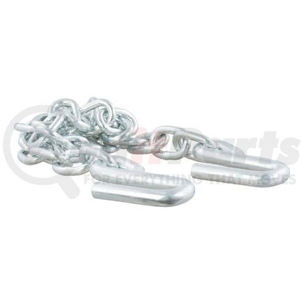 80301 by CURT MANUFACTURING - 48in. Safety Chain with 2 S-Hooks (7;000 lbs; Clear Zinc)