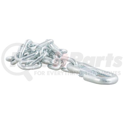 80313 by CURT MANUFACTURING - 27in. Safety Chain with 1 Snap Hook (5;000 lbs; Clear Zinc)