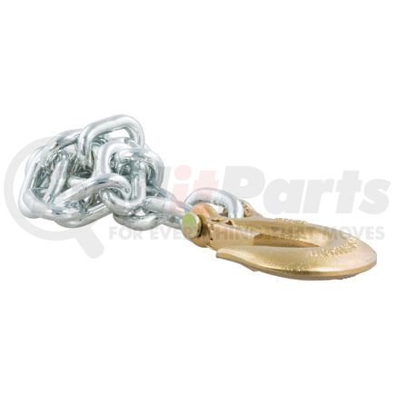 80315 by CURT MANUFACTURING - 35in. Safety Chain with 1 Clevis Hook (16;200 lbs; Yellow Zinc)