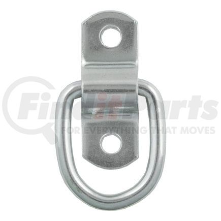 83730 by CURT MANUFACTURING - 1in. x 1-1/4in. Surface-Mounted Tie-Down D-Ring (1;200 lbs; Clear Zinc)