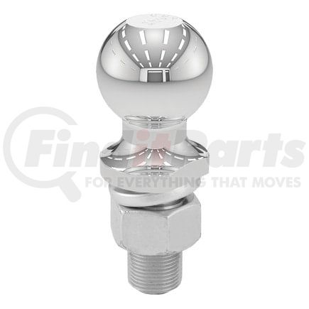 40038 by CURT MANUFACTURING - 2in. Trailer Ball (1in. x 2-1/4in. Shank; 12;000 lbs.; Chrome)