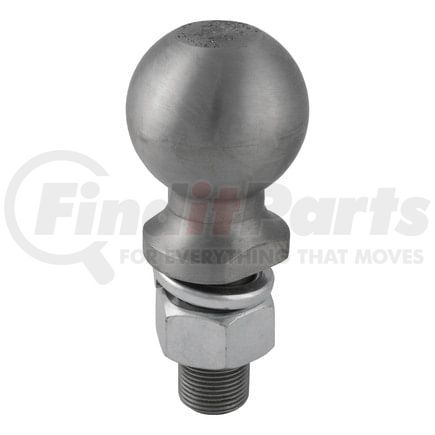 40042 by CURT MANUFACTURING - 2-5/16in. Trailer Ball (1in. x 2-1/4in. Shank; 12;000 lbs.; Raw Steel)