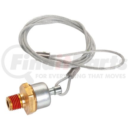 12104 by HALDEX - Air Brake Reservoir Drain Valve - Manual Drain Valve, With Cable, 48 in. Cable